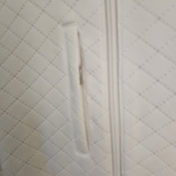 Peter Millar White Quilted Full Zip Golf Jacket Size M - Picture 6 of 9